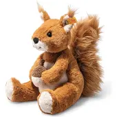 Steiff Zachte Cuddly Friends Eekhoorn Phil roodbruin zittend, 20 cm
