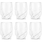 Bodum Dubbelwandig Glas Pavina Paris Twisted Transparant 270 ml (Set van 6)