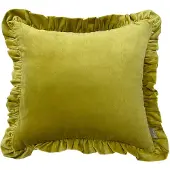 Fonq Velou Sierkussen 50 x 50 cm - Golden Olive