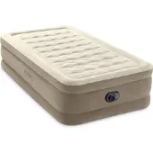 Intex ultra plush luchtbed - Tweepersoons, Beige, 99 x 191 x 46 cm