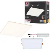 Paulmann VariFit LED-inbouwpaneel 3-Step-Dim Veluna IP44 hoekig 215x215 mm 21W 1650lm 3000K Satijn dimbaar