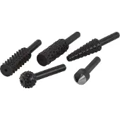 Wolfcraft - Rasp Set 5 Stuks - Verzinkboor - Frezenset - Houtfrees - 2540000
