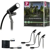 Paulmann Plug & Shine LED-tuinspots Plantini Uitbreidingsset IP65 3000K 3x2W Antraciet