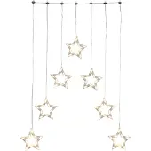 Konstsmide Lichtgordijn sterren Buiten 24 V Energielabel: G (A - G) 70 LED Warmwit (b x h) 72 cm x 118 cm