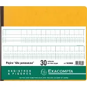 Exacompta Piqûre Tête paresseuse 27x32cm 30 colonnes/1 page 80p