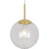 Nordlux Glazen hanglamp Chisell messing Ø 15cm