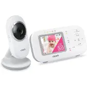 Vtech babyfoon met 2,4-inch display, nachtzicht, tweewegcommunicatie en temperatuurmeter