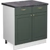 Vicco Fame-Line Keukenonderkast – 80 cm, WB Antraciet Groen-Goud Landhuis