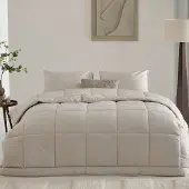 Walra | Dekbed zonder overtrek Natural Haze - 240x200cm - 100% percale katoen - Wasbaar dekbed - 4 seizoenen - Bedrukt dekbed - Hoesloos Dekbed