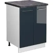 Vicco Fame-Line Keukenkasten – 60 cm, WB Antraciet Donkerblauw hoogglans