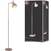 Paulmann Vloerlamp Juna STYLE, bruin / roest, Woon-/ Eetkamer, metaal, Modern, vloerlamp