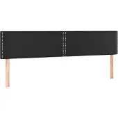 vidaXL Hoofdborden 160x5x78/88 cm kunstleer zwart