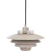 Dyberg Larsen Hanglampe , Ejka mini, dimbare, Beige, Woonkamer, Metaal, Designer