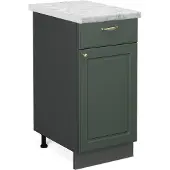 Vicco Keukenonderkast Fame-Line Groen-Goud Landhuis 40 cm , WB Marmer, Model 46279