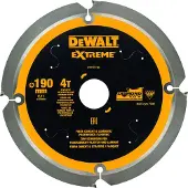 DeWalt Cirkelzaagblad voor Cementplaten | Extreme | Ø 190mm Asgat 30mm 4T - DT1472-QZ
