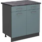 Vicco R-Line Keukenonderkast – 80 cm, WB Antraciet Blauw-grijs