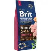 Brit Premium by Nature hondenvoer Junior L 15 kg