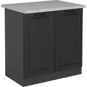 Vicco Wastafelkast R-Line Antraciet landhuis 80 cm WB Marmer, Model 53842