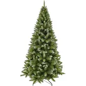 Triumph tree Pittsburgh Kerstboom - Wit Berijpte Takken met Volle Uitstraling - Kerstversiering voor Binnen - Kunstboom met 940 Takken en Stevige Constructie - 230 x 122 cm - Groen