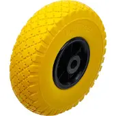 Bgs Rad für Sackkarren/Bollerwagen PU, gelb/schwarz 260 mm