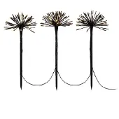 Konstsmide - decoratieve tuinspiezen set - 25 x 50 x 1000 cm - IP44 - zwart