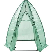 En.casa Tuinkas Hunze foliekas 183xØ160 cm groen