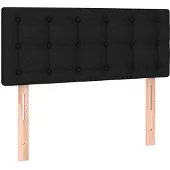 vidaXL Hoofdbord 100x5x78/88 cm stof zwart