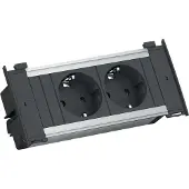 Bachmann 927200 Inbouwstekkerdoos Aluminium Randaarde stekker 1 stuk(s)