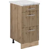 Vicco Keukenonderkast R-Line Artisanaal eiken 40 cm WB Marmer, Model 49155
