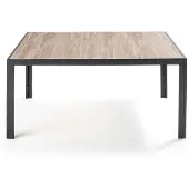 Oviala - Tuintafel voor 6 personen van en bruine keramiek - Tivoli