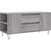 vidaXL Salontafel 102x44,5x50 cm bewerkt hout grijs sonoma eikenkleur