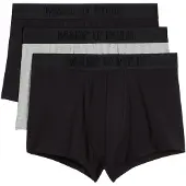Marc o'polo Boxershorts ' Essentials ' grijs gemêleerd / zwart
