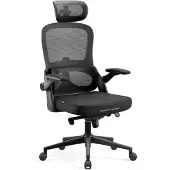 Diablo Chairs - Bureaustoel V-LIGHT - Ergonomische bureaustoel verstelbaar - Zwart