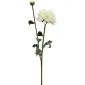 Viana Kunstbloem Dahlia Wit Kunstbloem met knop H57cm