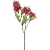 Viana Kunstbloemen van Skimmia Japonica (bordeauxrood), droog uiterlijk, 59