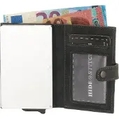 Hide & Stitches Portemonnee met Safety Wallet RFID Idaho Zwart