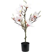 Viana Kunstmatige Magnoliaboom Roze 74cm Kunstbloemdecoratie