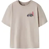 Name it KIDS T-shirt met backprint grijs Jongens Katoen Ronde hals Backprint - maat 134/140