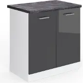 Vicco Wastafelkast R-Line Antraciet Hoogglans 80 cm , WB Antraciet, Model 46975