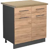 Vicco Fame-Line Keukenonderkast – 80 cm, WB Eik Krachtige eik goud