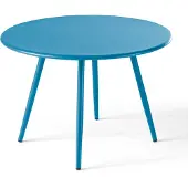 Oviala - Ronde blauwe tuin salontafel Pacific 40 cm - Palavas