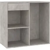 vidaXL Cosmeticakast 80x40x75 cm bewerkt hout grijs