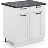 Vicco Fame-Line Keukenonderkast – 80 cm, WB Antraciet Wit Landhuis