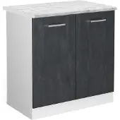 Vicco R-Line Wastafelkast – 80 cm WB Marmer Zwart beton