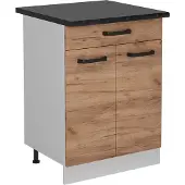 Vicco R-Line Keukenonderkast – 60 cm WB Antraciet Krachtige eik goud
