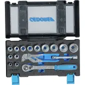 Gedore dopsleutelset 1/2", incl sleuteltang 7", 16-dlg. - 3416321
