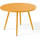 Oviala - Ronde gele tuin salontafel van 40 cm - Palavas