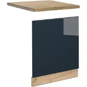 Vicco Frontpaneel Fame-Line Donkerblauw hoogglans 60 cm , WB Eik, Model 49695