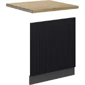 Vicco Frontpaneel Fame-Line Zwart gestreept 60 cm , WB Eik, Model 50957