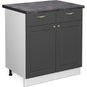 Vicco Fame-Line Keukenonderkast – 80 cm, WB Antraciet Antraciet-goud